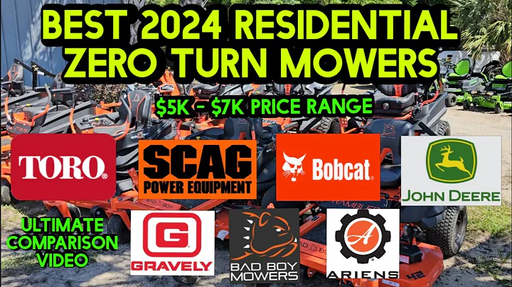Best Residential Zero Turn Mower Comparison 2024. John Deere, Toro, Scag, Bad Boy, Gravely and more!