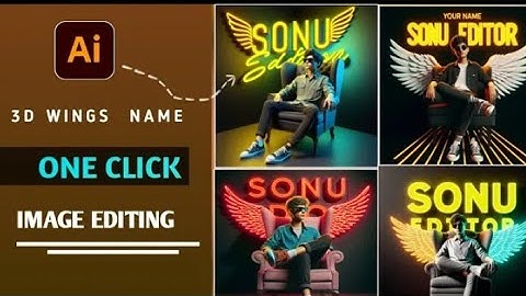 🔥How to Create 3D Ai Wings Name Image| Trending 🥺 Neon Wings Name Video Editing| Viral photo Editing