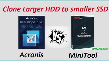 How to clone a larger Hard drive to a smaller SSD using MiniTool. No more Format/resize error!