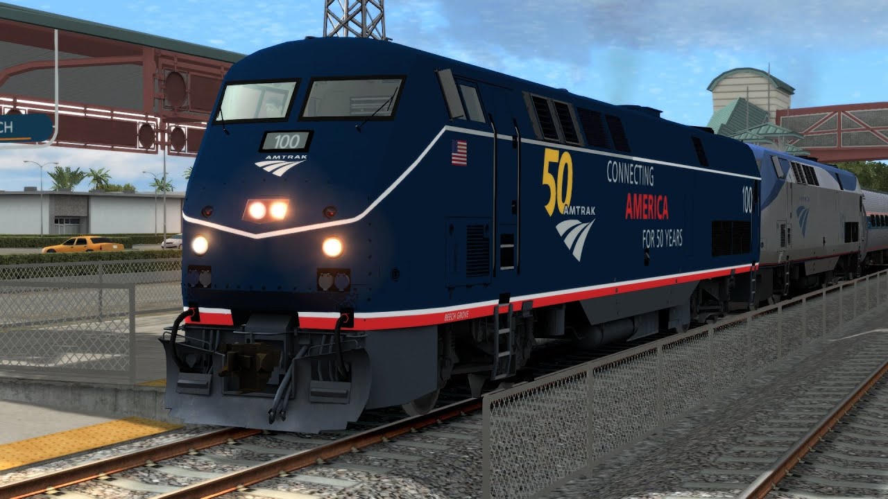 Train Simulator 2022 | GE P42DC | Amtrak 100 50th Anniversary 1971-2021 | Miami West Palm Beach | HD