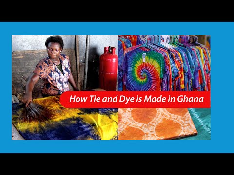 How Tie and Dye is made #tieanddye   #ghana