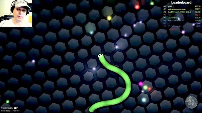 Slither.io - COBRA NO TOP3 de PRIMEIRA! (SLITHERIO) 