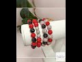 Queen of Hearts: Stylish Red, Black &amp; Pink Beaded Bracelets