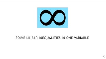College Algebra 1.7.1 Solve Linear Inequalities
