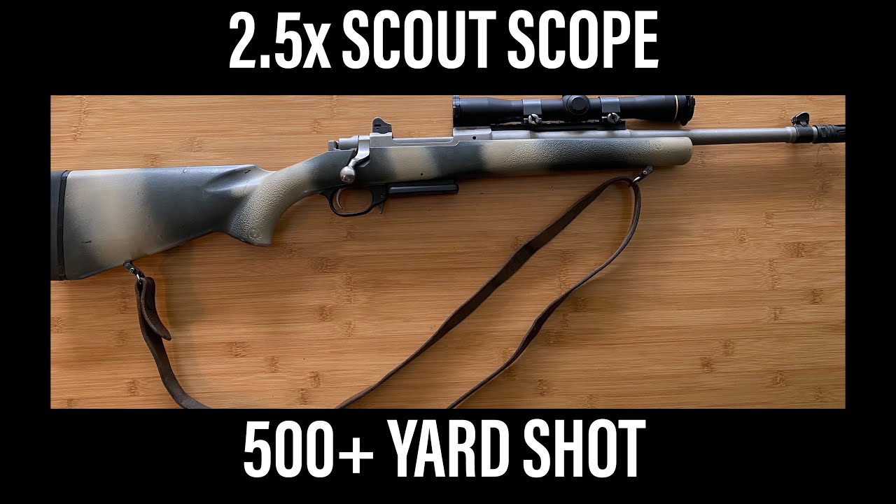 Ruger Scout Rifle, LONG RANGE, 500+ yard shot. YouTube