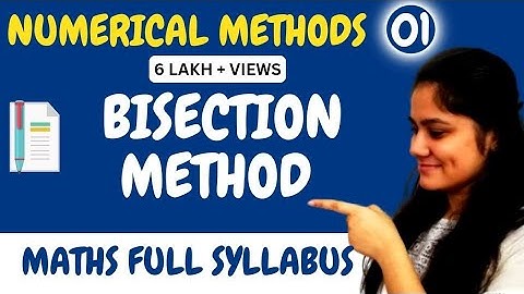 Introduction to Bisection Method|Numerical Methods|BCA|Dream Maths