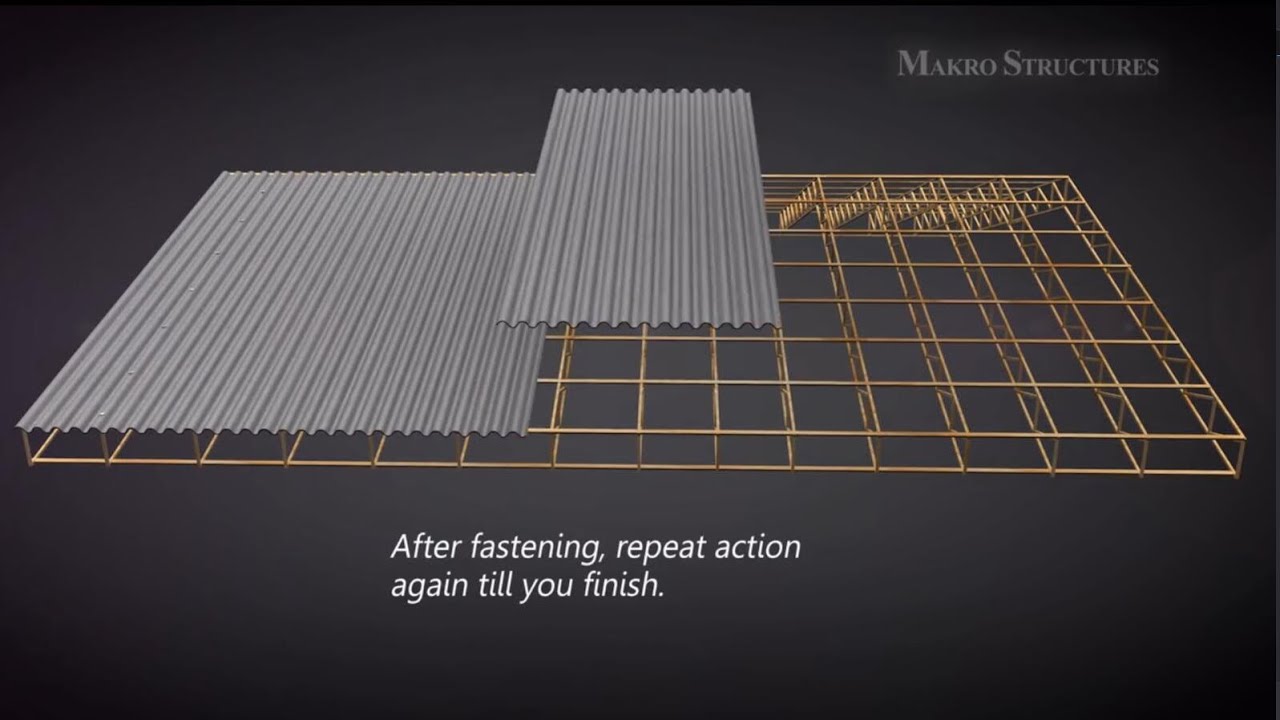 Install Corrugated Metal Roofing. EASY VIDEO Screw Placement +Screw  Location + Overlapping Panels 