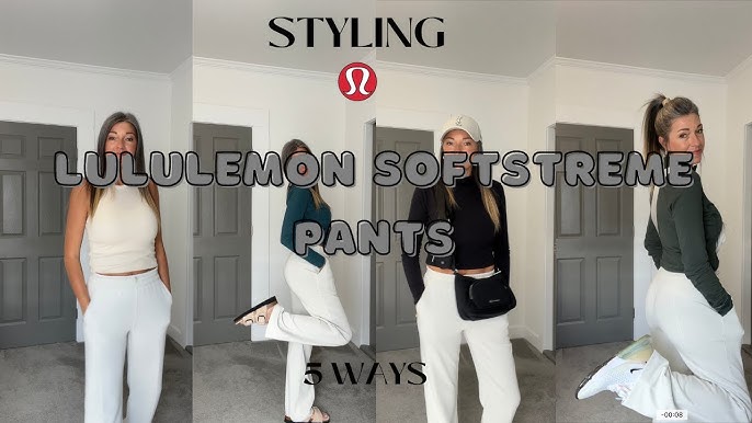 LULULEMON SOFTSTREME HAUL / ribbed flare pant & half zip, high rise pant,  cropped crew & more! 