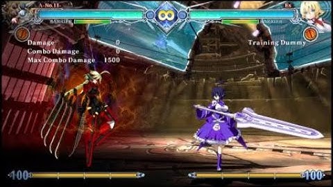 BlazBlue Central Fiction: Lambda 22D Hitstop OS as Es