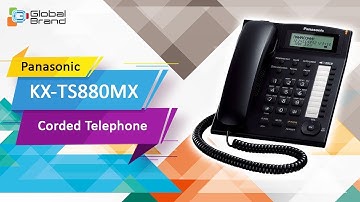 Panasonic KX-TS880MX Corded Phone Integrated Telephone Set | Speed Dial Telephone | PABX