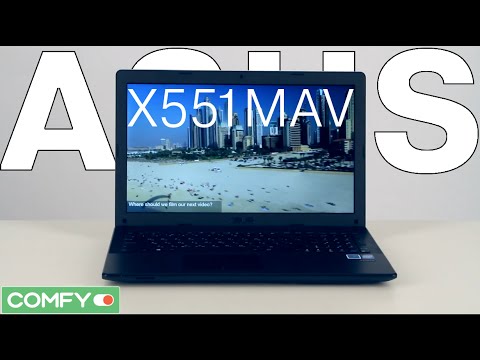 Asus X551MAV-BING-SX364B - доступный ноутбук с ОС Windows - Видеодемонстрация от Comfy