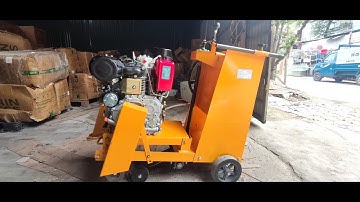 Máy cắt bê tông, cắt đường chạy dầu diezen 13HP có đề lắp trên khung cắt KC20 - liên hệ 0904.597.506