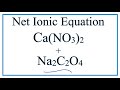 Net Ionic Equations and Spectator Ions