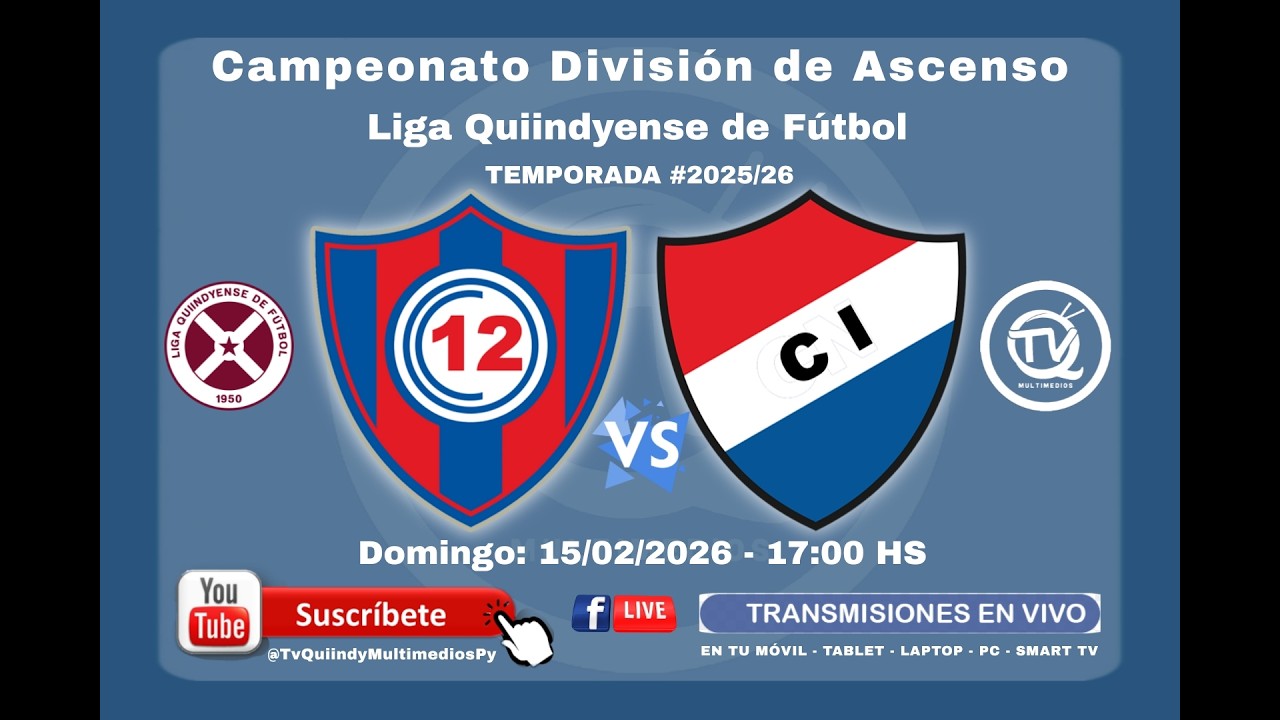 EN VIVO - LIGA QUIINDYENSE DE FUTBOL - SEGUNDA FINAL- DIVISIONAL DE ASCENSO TEMPORADA 2025/26