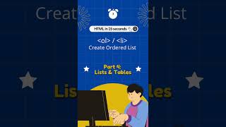 HTML Lists &amp; Tables in 15 Sec