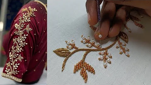 Zardosi work || Blouse designs || #aariembroidery2_0