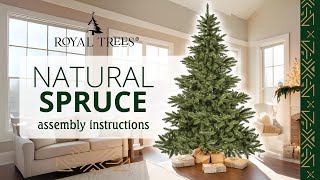 How To Assemble an Artificial Christmas Tree Premium - Natural Spruce Royal Trees