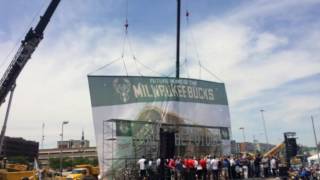 Milwaukee Bucks Reveal New Banner Made by Olympus (2016)