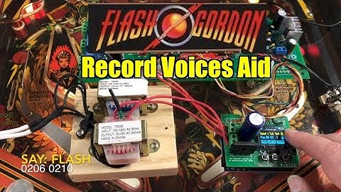 Replacement S&T Pinball Sound Board  - Flash Gordon Record Voices Aid