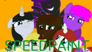 PonyTuber group hug | SPEEDPAINT| ft. 5 friendos ^^