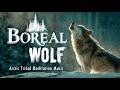 Boreal Wolf | Arctic Ambient Tribal Music with Wolf Calls for Meditation | World Music