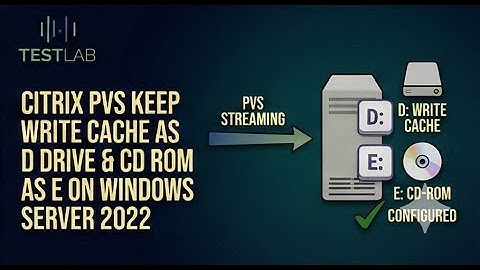 Citrix PVS Keep Write Cache as D Drive & CD ROM as E on Windows Server 2022