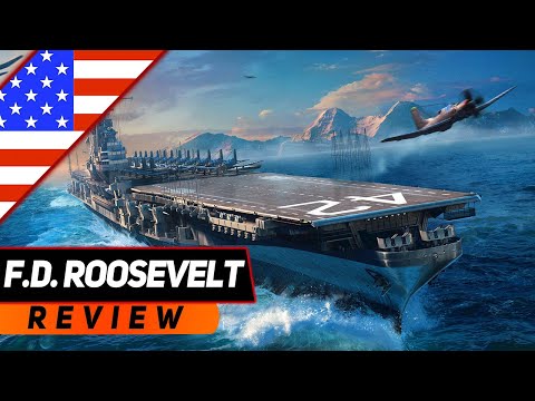 Видео: АВИАНОСЕЦ ROOSEVELT! БЕТОННЫЕ САМОЛЁТЫ! WORLD OF WARSHIPS