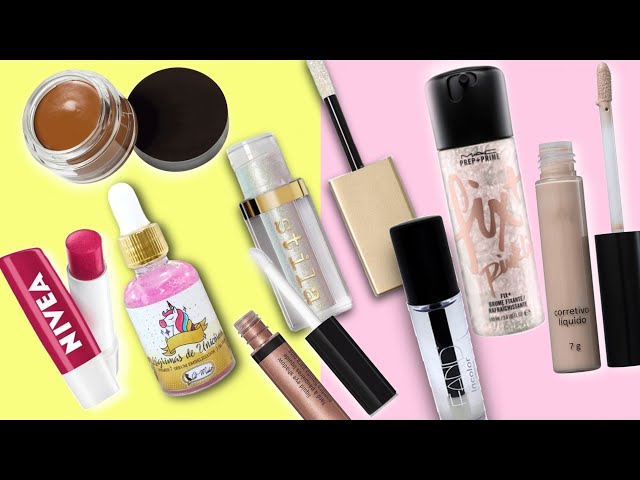 KIT COMPLETO DE MAQUIAGEM CASEIRA (12 PRODUTOS) 