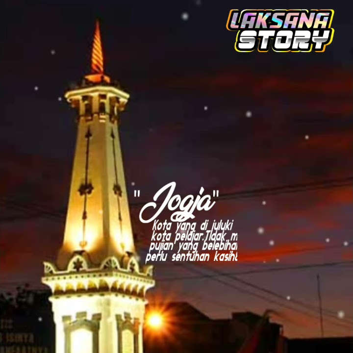 Story wa||tugu jogja saat malam hari