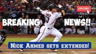 Talking about the breaking news that just went down. arizona
diamondbacks extended nick ahmed short stop! this is huge he a piece
...