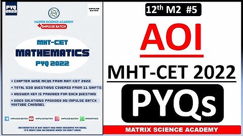 APPLICATION OF INTEGRATION | MHT CET PYQ 2022 | CLASS 12 | IMPULSE BATCH