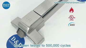 UL Rim Type Fire Exit Hardware Manufacturer | D&D HARDWARE