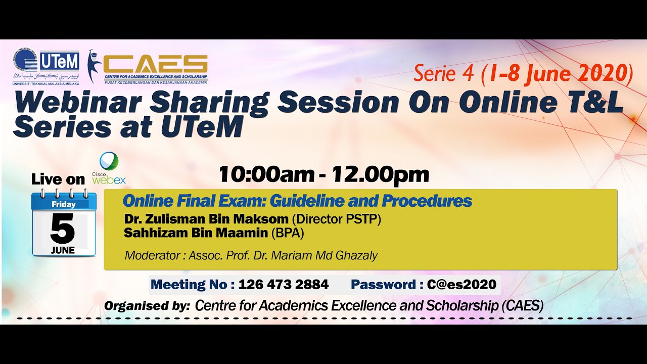 Online Final Exam Guideline And Procedures Dr Zulisman En Sahhizam Youtube