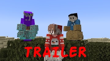 Minecraft Random Item Challenge VS 2 Hunters REMATCH(Offical Trailer)