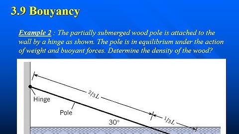 Mechanics of Fluids Topic 3 Part 17 - Fluid Statics - Buoyancy