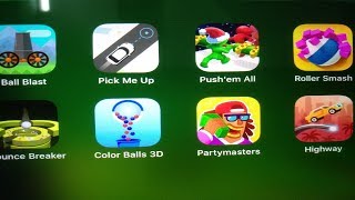 Ball Blast, Pick Me Up, Push'em All, Roller Smash, Bounce Breaker, Color Ball 3D, Partymasters screenshot 5