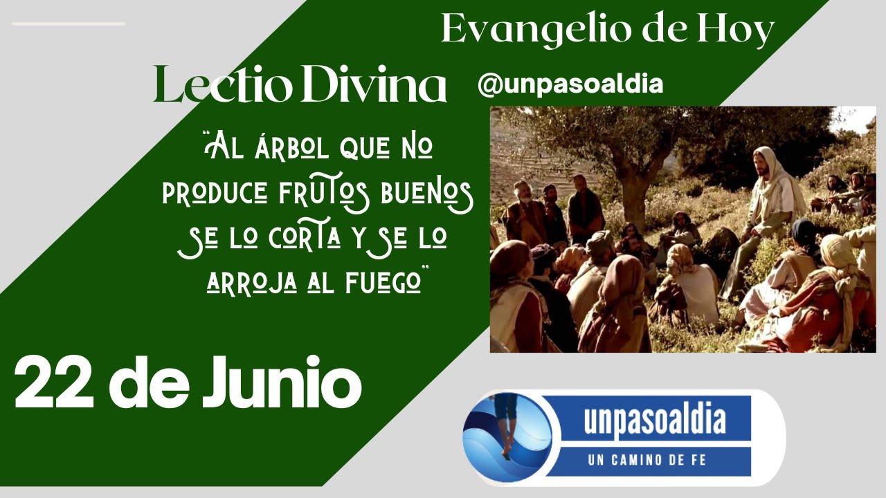 Reflexión al Evangelio de hoy y Lecturas del día, MIÉRCOLES 22 de junio ...