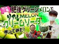 果物屋が肥後グリーンメロンでリアルメロンクリームソーダを作ってみた！