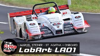 264km/h Topspeed LobArt LA01 - Marcel Steiner | Hill Climb St. Agahta 2023 +ONBOARD