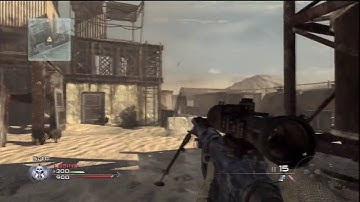 CoD:MW2 Friendly "quickscope" match on rust with intervention