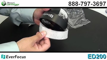 Everfocus ED200 Mini Indoor Dome Security Camera Video
