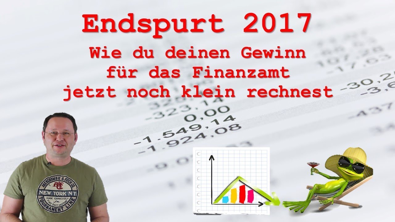 New Endspurt 2017 - Steuertipps zum Jahreswechsel 2017/2018