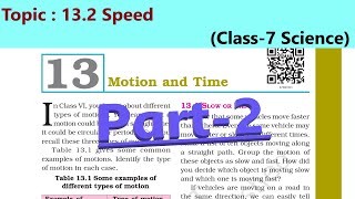 Class 7 Science Ch 13 Motion and Time chapter reading Part-1