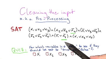 Preprocessing For SAT - Intro to Theoretical Computer Science