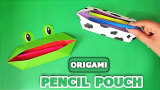 Origami Pencil Pouch: How To Make Origami Box Frog