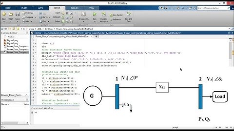 Gauss Seidel Power Flow Solution using MATLAB program