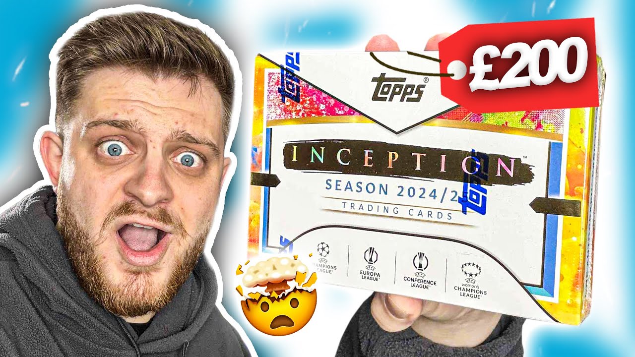 Я открыл коробку с карточками TOPPS UCC INCEPTION 2024/25 стоимостью 200 фунтов стерлингов! (Выпа...