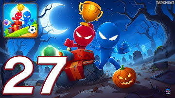Stickman Party - Gameplay Walkthrough Part 27 - Tournament Mode 1 2 3 4 Players Free New MiniGames
