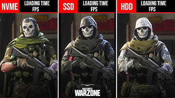 Warzone M.2 NVMe vs SATA SSD vs HDD Game Loading Time and FPS Benchmarks
