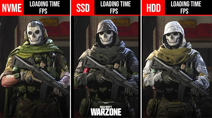 Warzone M.2 NVMe vs SATA SSD vs HDD Game Loading Time and FPS Benchmarks